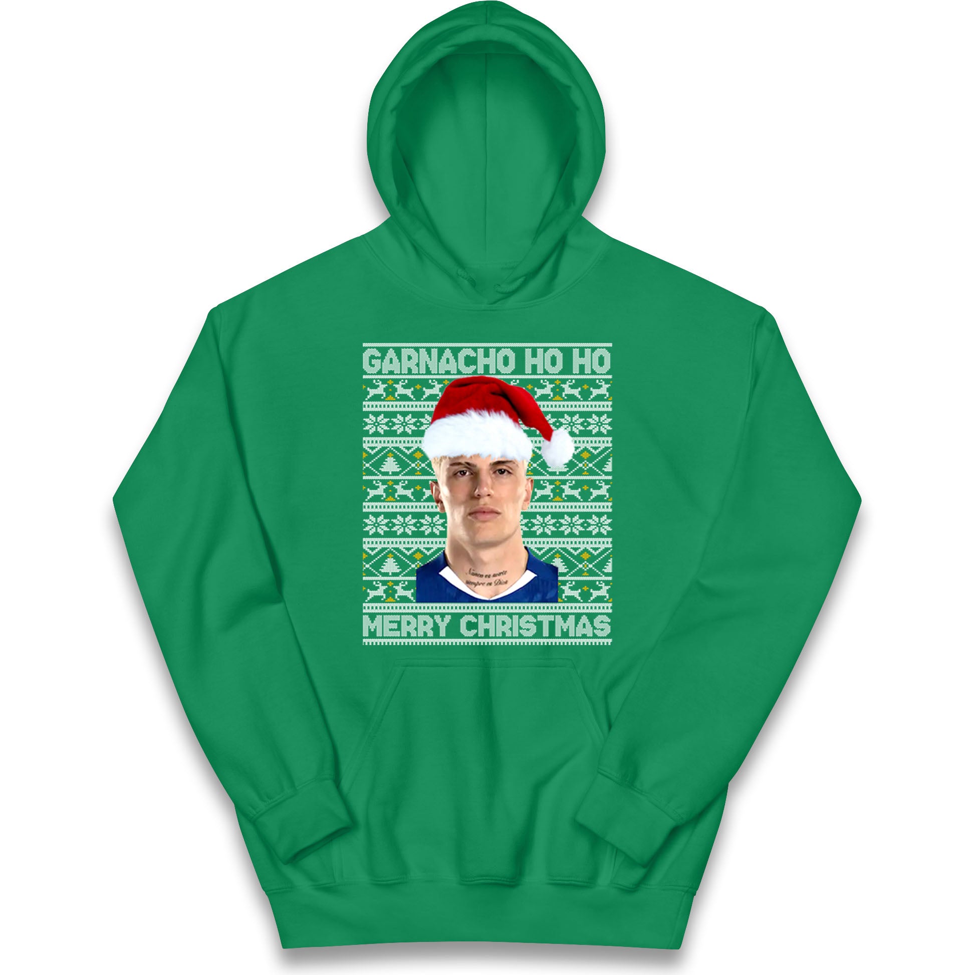 Garnacho Christmas Kids Hoodie