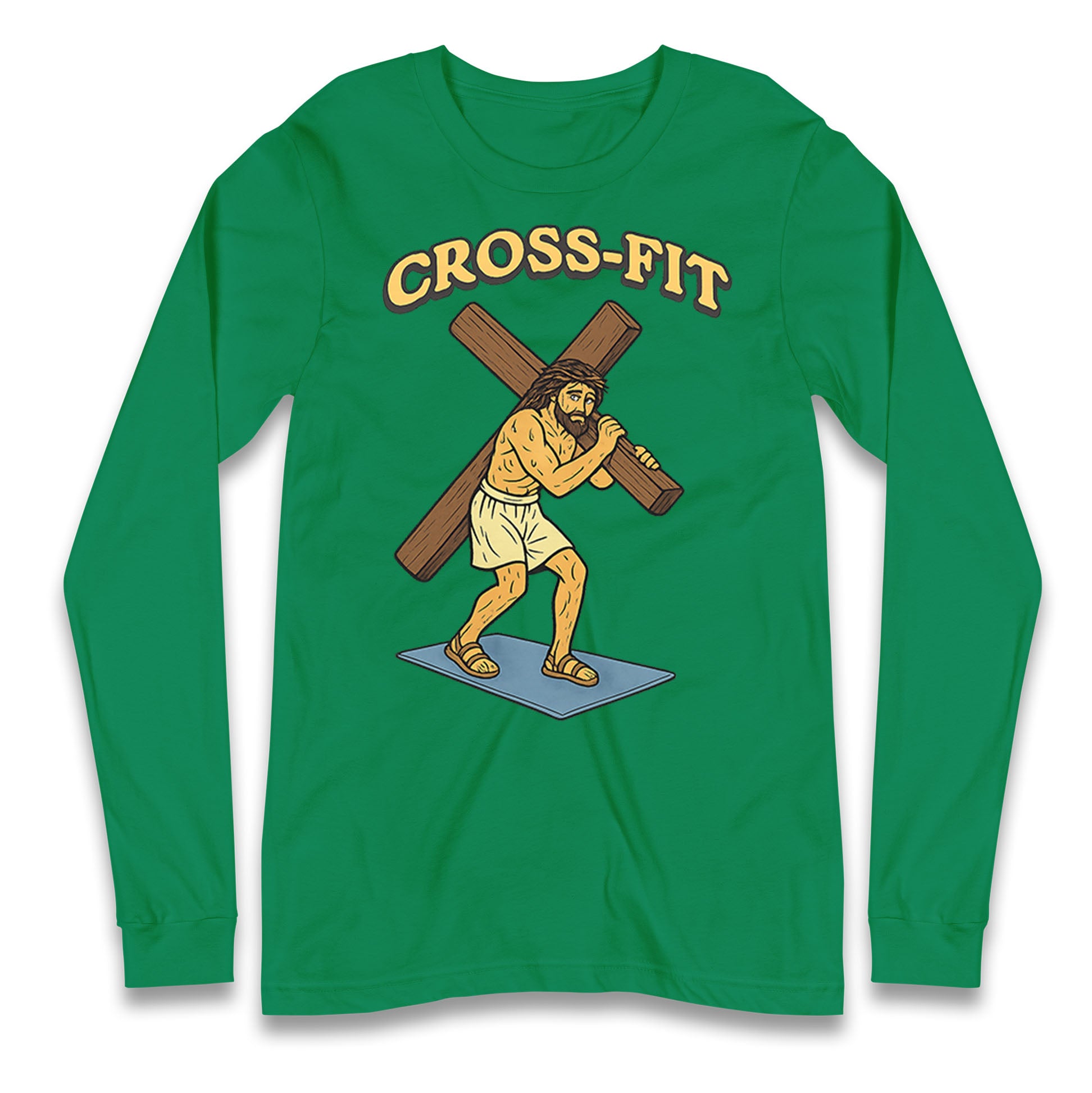 Jesus Cross Fit Longsleeve T Shirt 