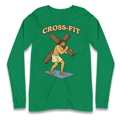 Jesus Cross Fit Longsleeve T Shirt 