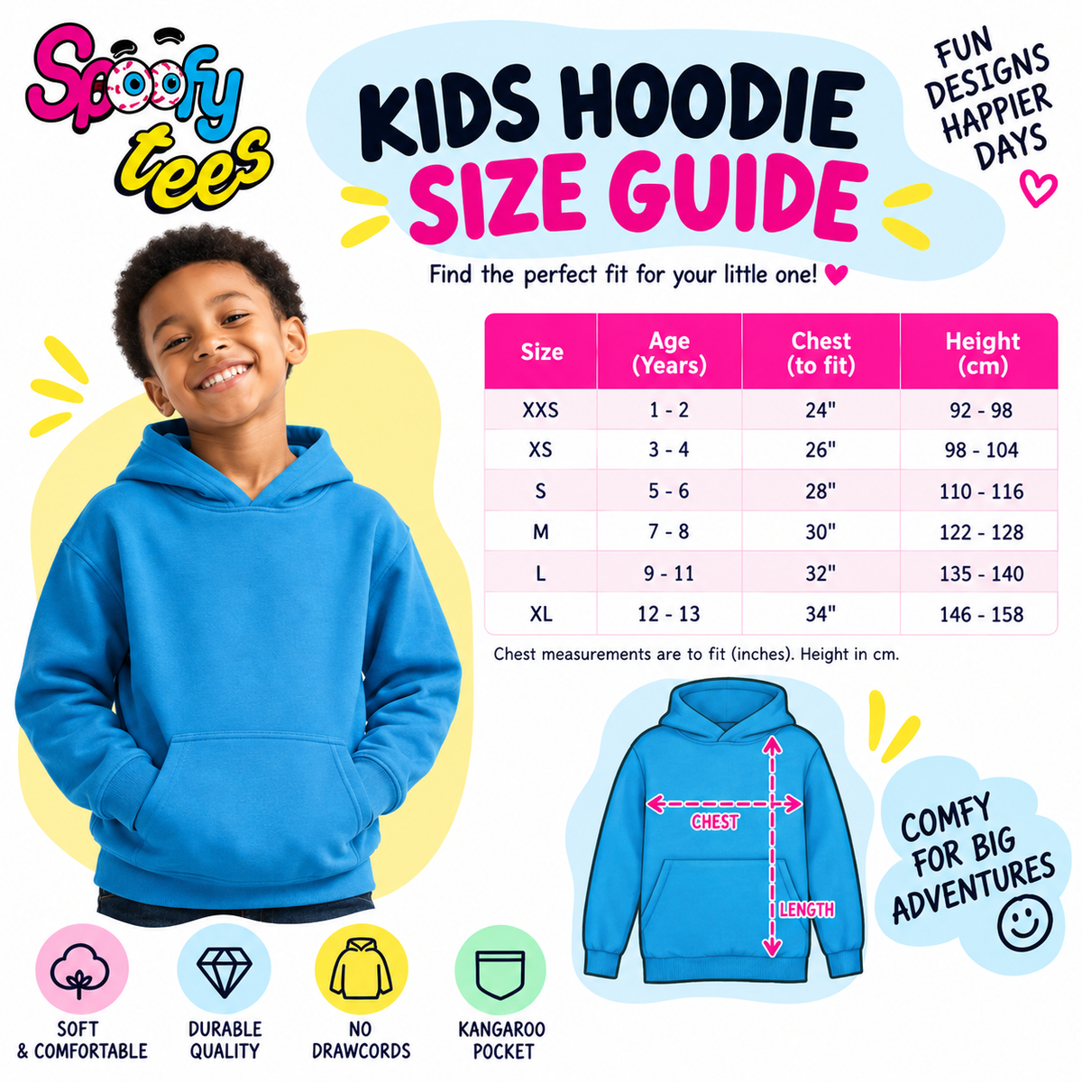 Balls Deep in Christmas Spirit Christmas Kids Hoodie Size Guide