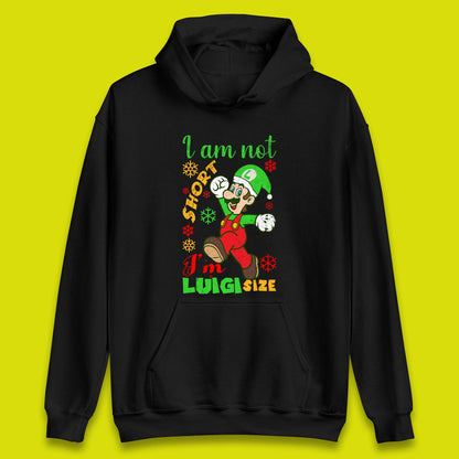 Luigi Size Mario Size Christmas Unisex Hoodie