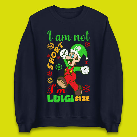 Luigi Size Mario Size Christmas Unisex Sweatshirt
