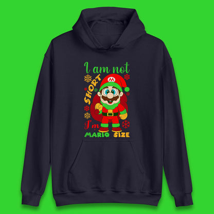 Luigi Size Mario Size Christmas Unisex Hoodie