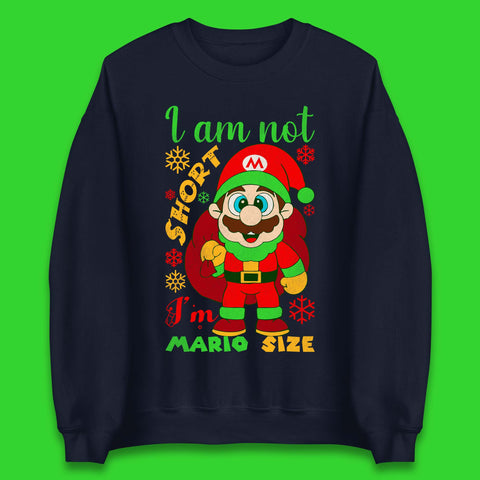 Luigi Size Mario Size Christmas Unisex Sweatshirt