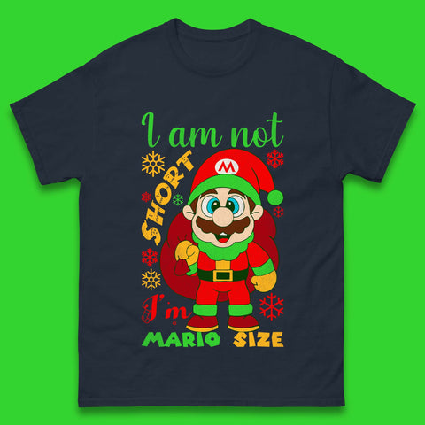 Luigi Size Mario Size Christmas Mens T-Shirt