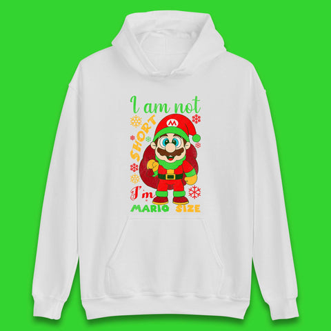 Luigi Size Mario Size Christmas Unisex Hoodie