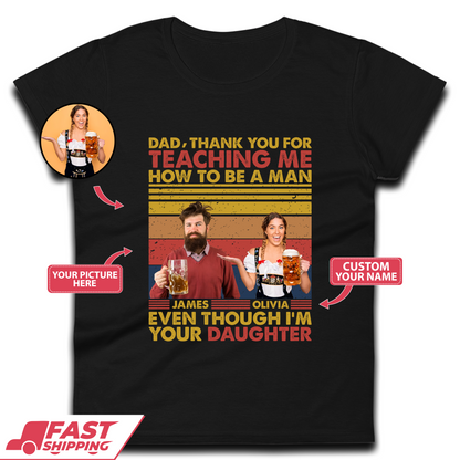 Personalised Thank You For Teaching Me Womens T-Shirt