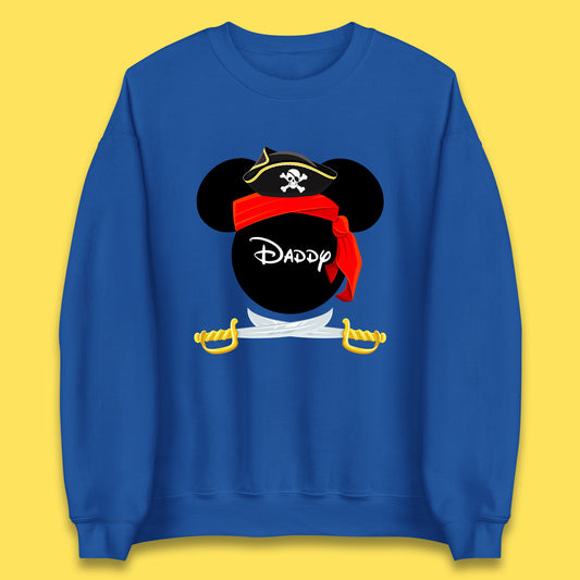 Disney Pirate Mickey Mouse Pirate Minnie Mouse Head Disney World Pirate Swords Cruise Trip Magical Kingdom Unisex Sweatshirt