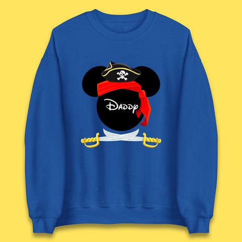 Disney Pirate Mickey Mouse Pirate Minnie Mouse Head Disney World Pirate Swords Cruise Trip Magical Kingdom Unisex Sweatshirt