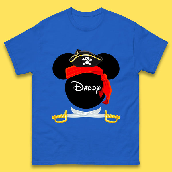 Disney Pirate Mickey Mouse Pirate Minnie Mouse Head Disney World Pirate Swords Cruise Trip Magical Kingdom Mens Tee Top