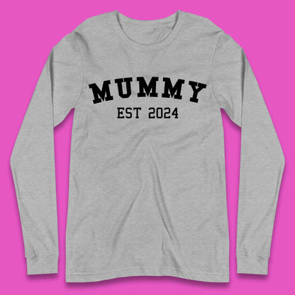 Personalized Mummy Mini Mother's Day Long Sleeve T-Shirt