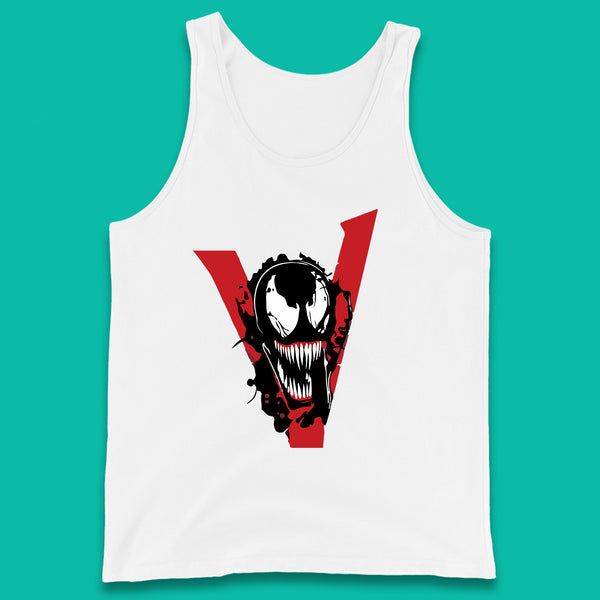 Marvel Venom Face Side View Tongue Out Marvel Avengers Superheros Movie Character Tank Top
