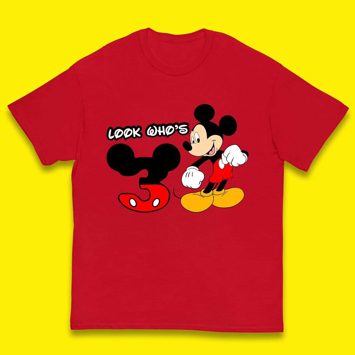 Personalised Disney Mickey Mouse Minnie Mouse Cartoon Your Birthday Year Disneyland Birthday Theme Party Kids T Shirt