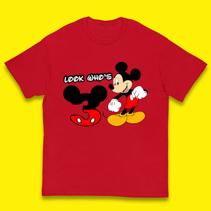 Personalised Disney Mickey Mouse Minnie Mouse Cartoon Your Birthday Year Disneyland Birthday Theme Party Kids T Shirt