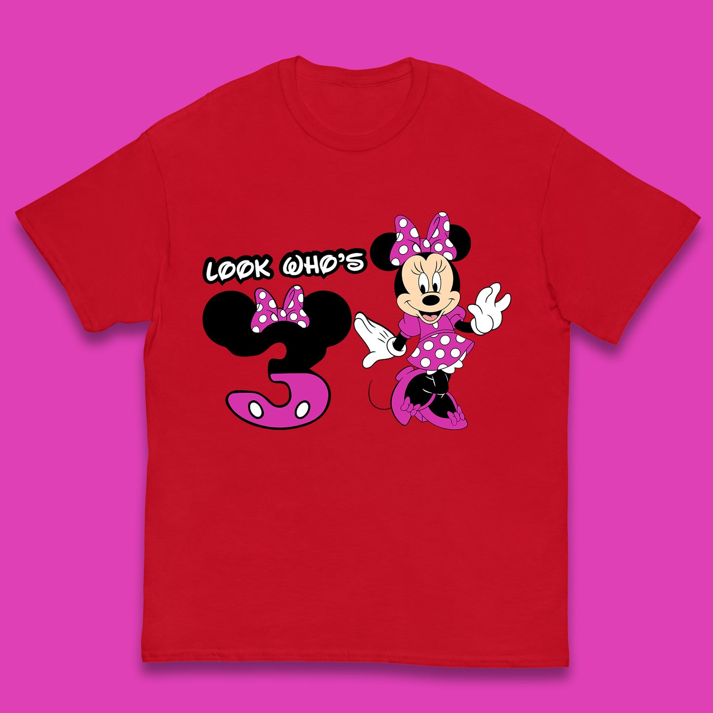 Personalised Disney Mickey Mouse Minnie Mouse Cartoon Your Birthday Year Disneyland Birthday Theme Party Kids T Shirt