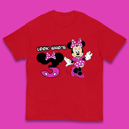 Personalised Disney Mickey Mouse Minnie Mouse Cartoon Your Birthday Year Disneyland Birthday Theme Party Kids T Shirt