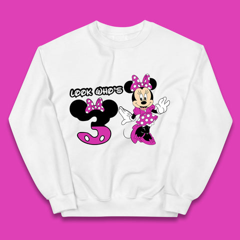 Personalised Disney Mickey Mouse Minnie Mouse Cartoon Your Birthday Year Disneyland Birthday Theme Party Kids Jumper