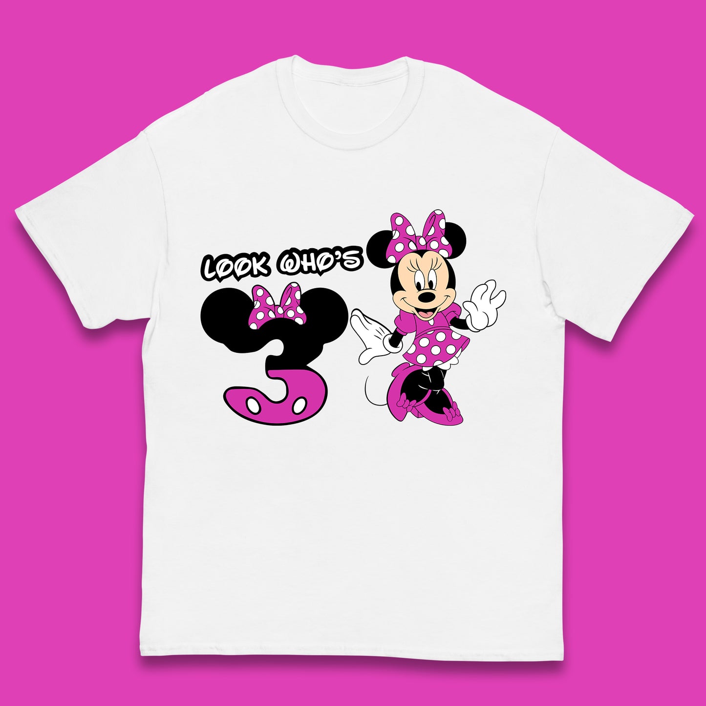 Personalised Disney Mickey Mouse Minnie Mouse Cartoon Your Birthday Year Disneyland Birthday Theme Party Kids T Shirt
