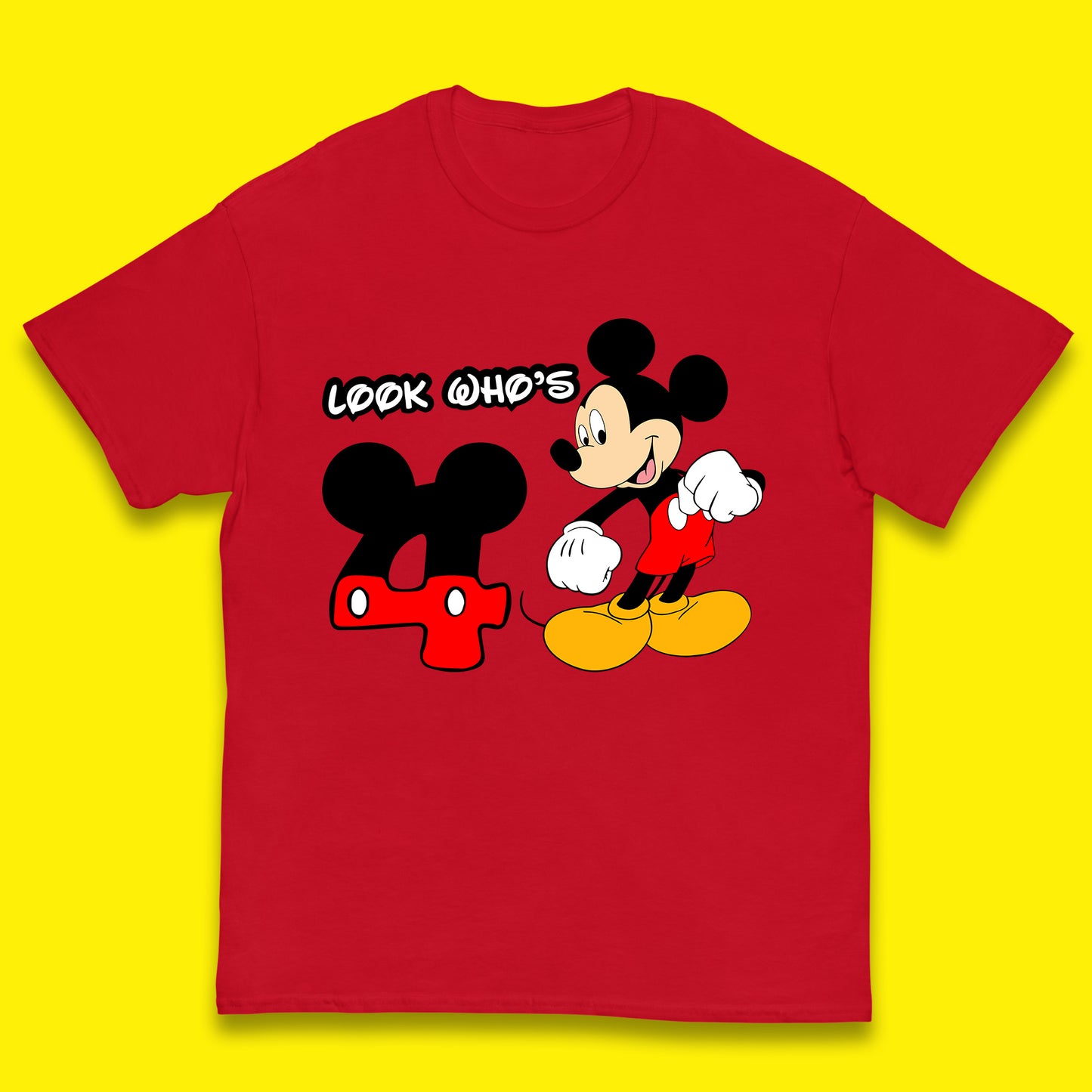 Personalised Disney Mickey Mouse Minnie Mouse Cartoon Your Birthday Year Disneyland Birthday Theme Party Kids T Shirt