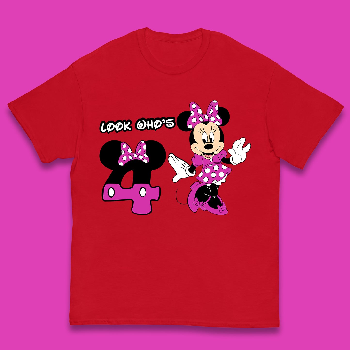Personalised Disney Mickey Mouse Minnie Mouse Cartoon Your Birthday Year Disneyland Birthday Theme Party Kids T Shirt