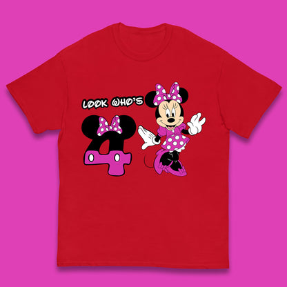 Personalised Disney Mickey Mouse Minnie Mouse Cartoon Your Birthday Year Disneyland Birthday Theme Party Kids T Shirt