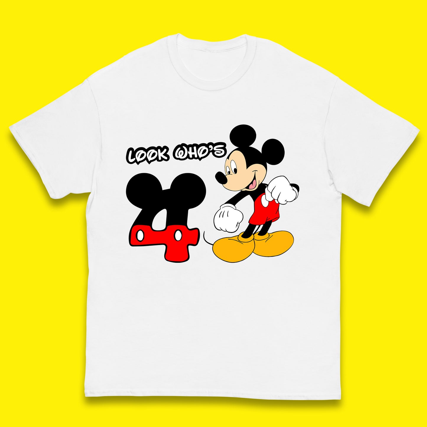 Personalised Disney Mickey Mouse Minnie Mouse Cartoon Your Birthday Year Disneyland Birthday Theme Party Kids T Shirt