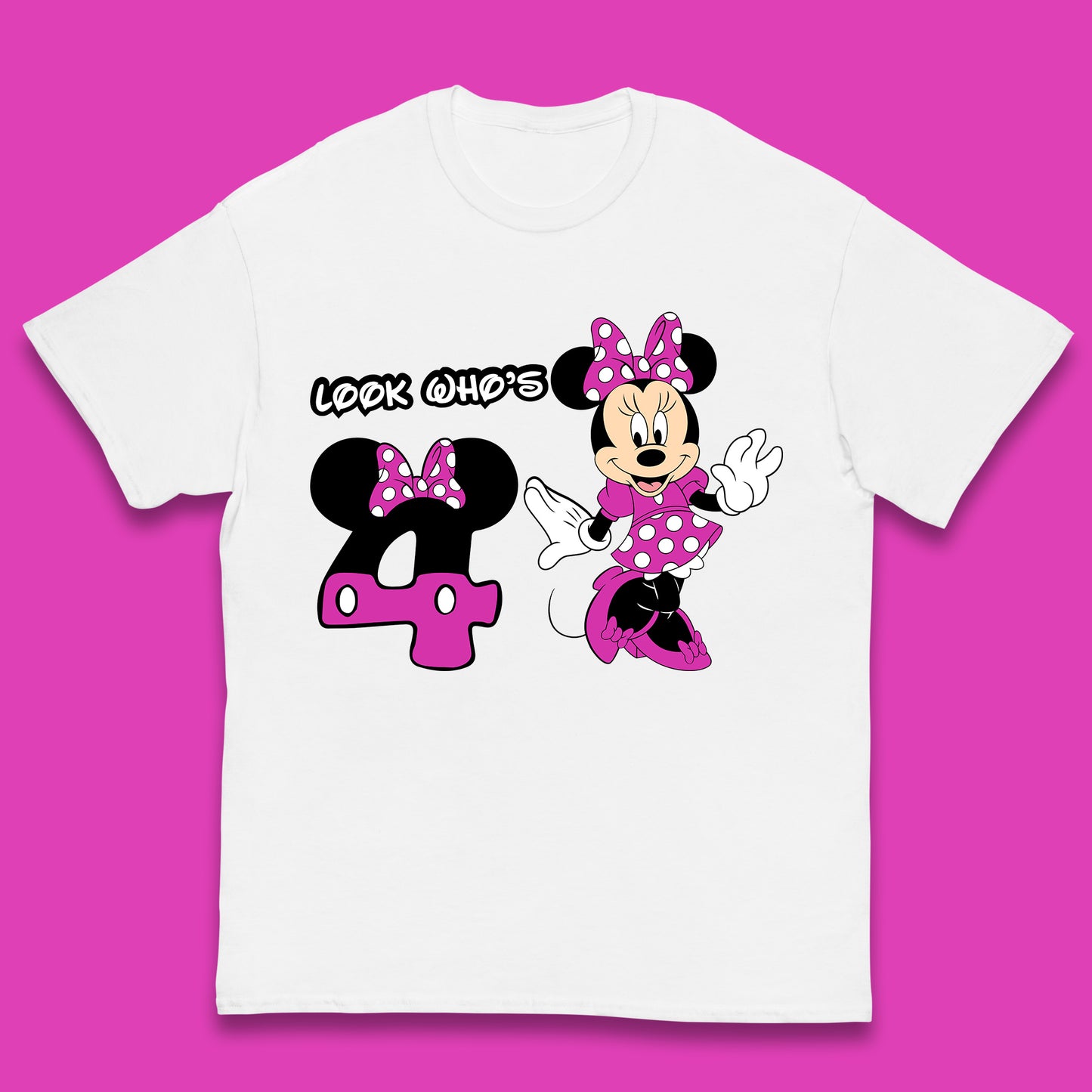 Personalised Disney Mickey Mouse Minnie Mouse Cartoon Your Birthday Year Disneyland Birthday Theme Party Kids T Shirt