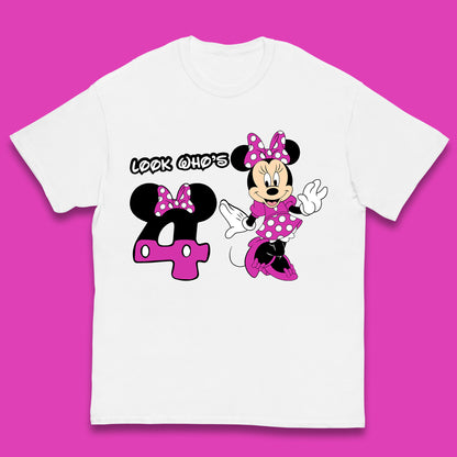 Personalised Disney Mickey Mouse Minnie Mouse Cartoon Your Birthday Year Disneyland Birthday Theme Party Kids T Shirt
