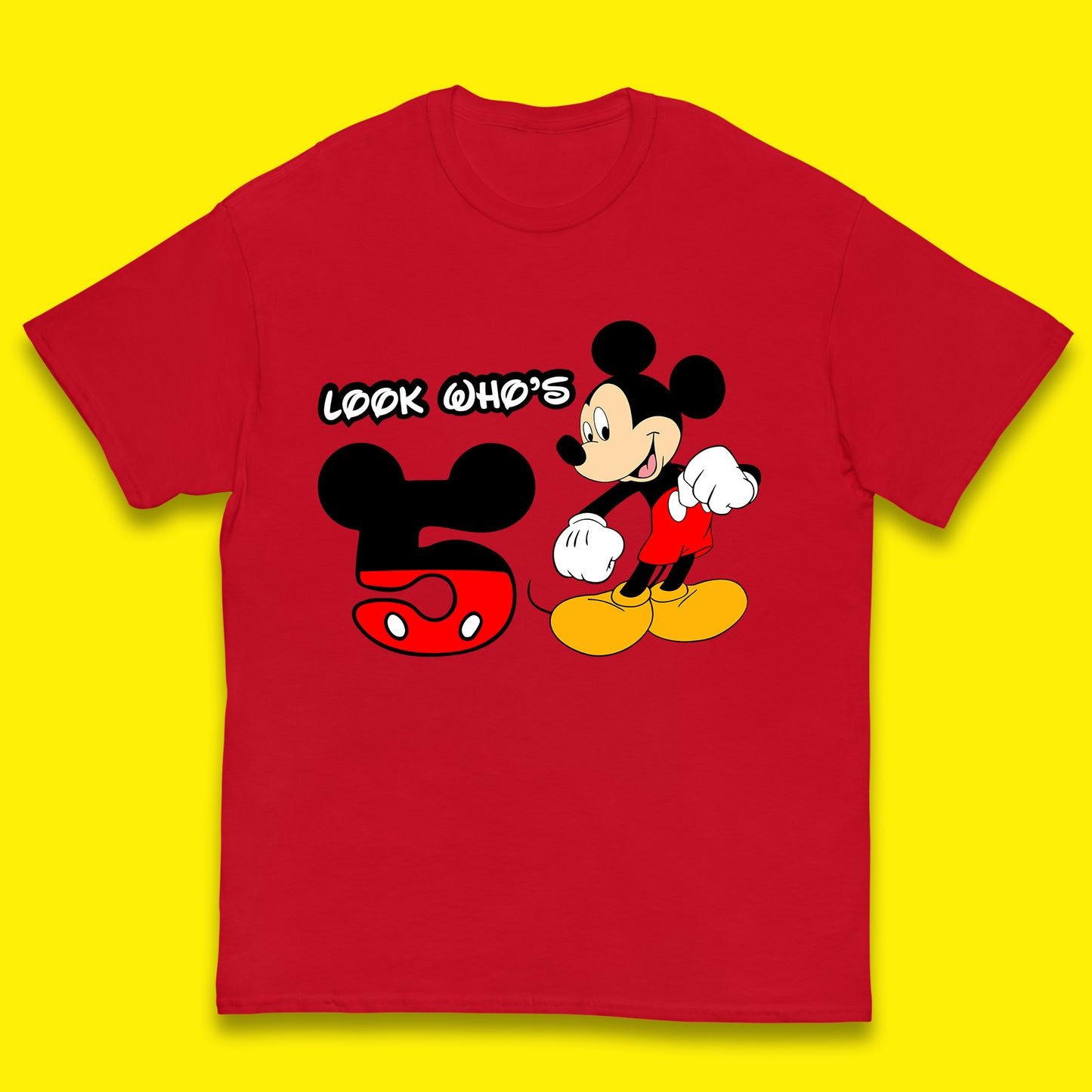 Personalised Disney Mickey Mouse Minnie Mouse Cartoon Your Birthday Year Disneyland Birthday Theme Party Kids T Shirt