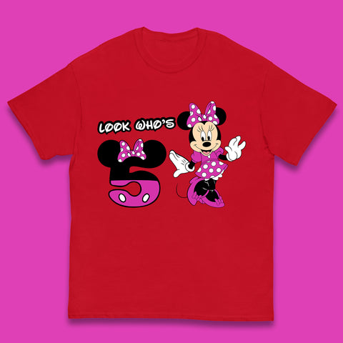 Personalised Disney Mickey Mouse Minnie Mouse Cartoon Your Birthday Year Disneyland Birthday Theme Party Kids T Shirt