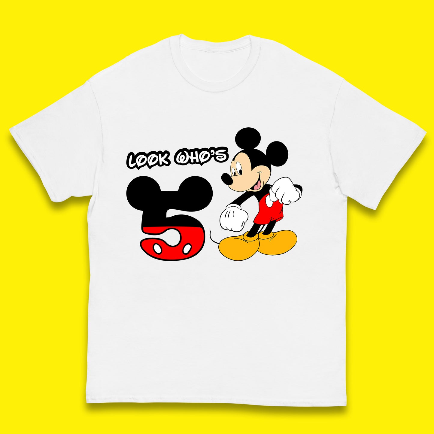 Personalised Disney Mickey Mouse Minnie Mouse Cartoon Your Birthday Year Disneyland Birthday Theme Party Kids T Shirt