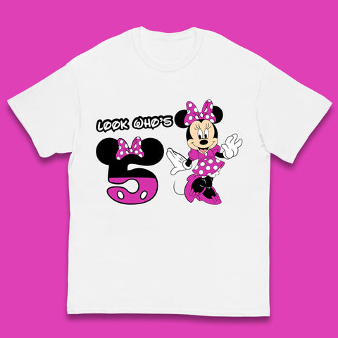Personalised Disney Mickey Mouse Minnie Mouse Cartoon Your Birthday Year Disneyland Birthday Theme Party Kids T Shirt