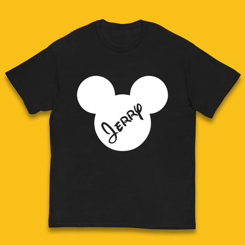 Personalised Disney Mickey Mouse And Minnie Mouse Head Your Name Disneyland Trip Kids T Shirt