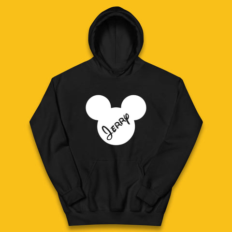 Personalised Disney Mickey Mouse And Minnie Mouse Head Your Name Disneyland Trip Kids Hoodie