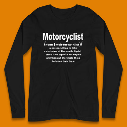 Motorcycle Long Sleeve T Shirt