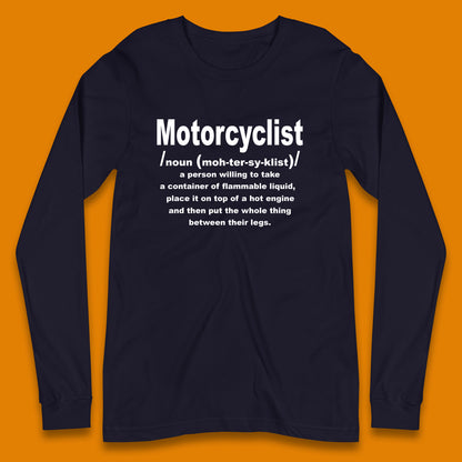 Motorcycle Long Sleeve T Shirt