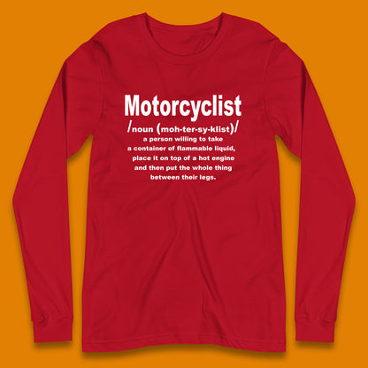 Motorcycle Long Sleeve T Shirt