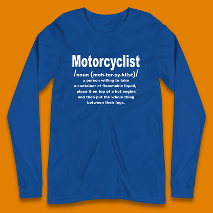 Motorcycle Long Sleeve T Shirt