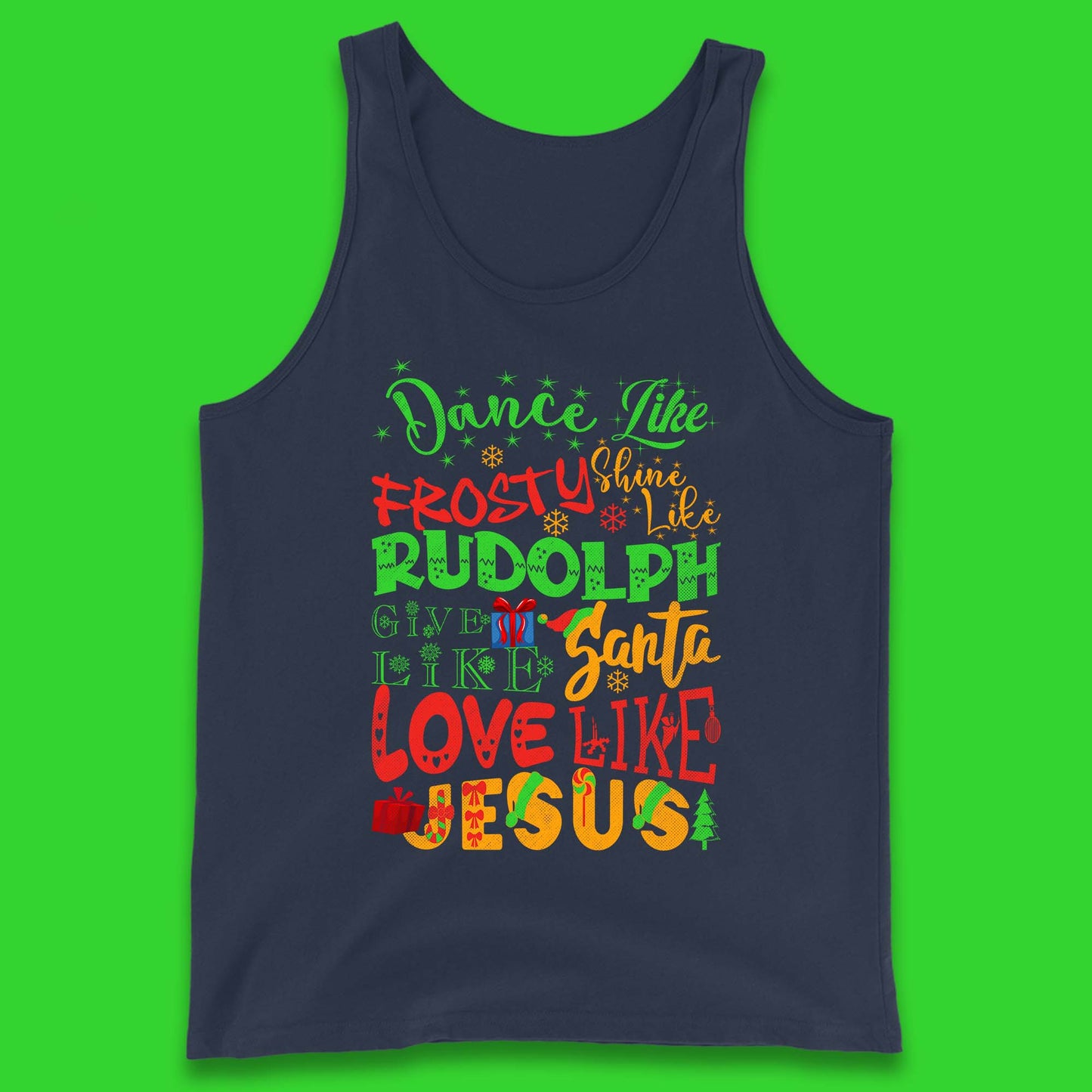 Dance Like Frosty Christmas Tank Top