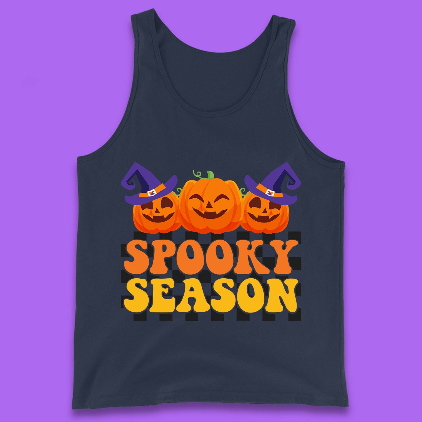 Spooky Season Halloween Jack-O-Lantern Pumpkins Spooky Vibes Tank Top