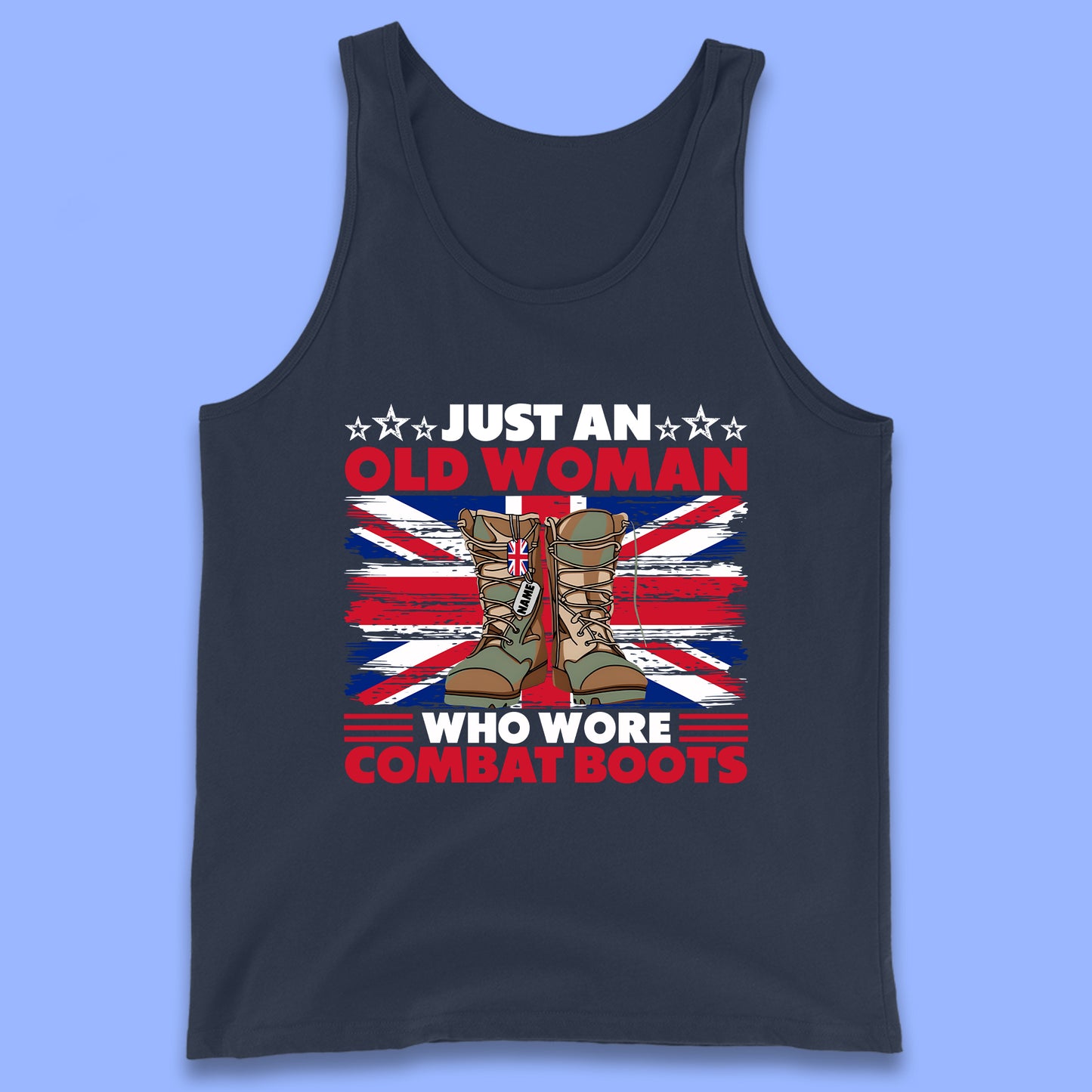 Personalised Just An Old Woman Tank Top