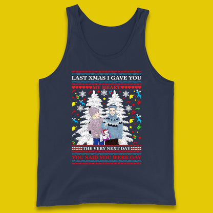 gay christmas tank top