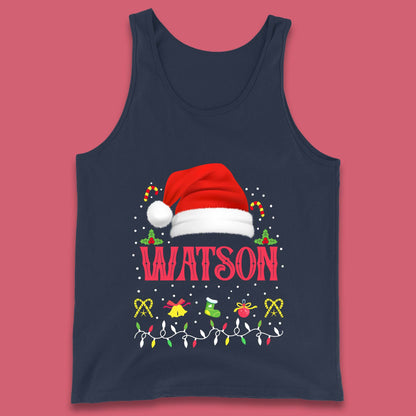 christmas santa claus hat tank top
