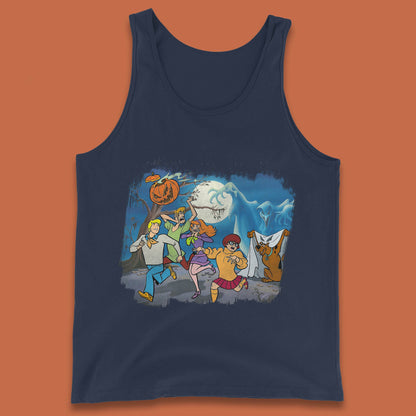 Scooby Doo & Gang Halloween Horror Scary Ghost Haunted Scary Night Tank Top