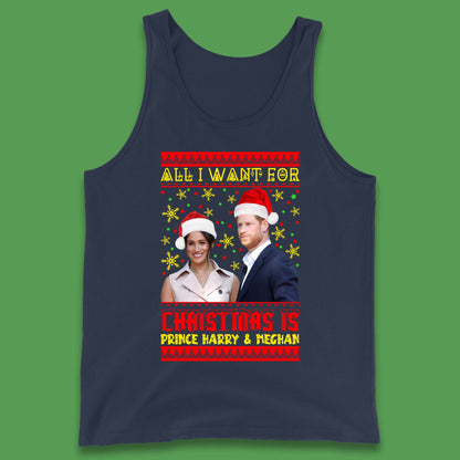 Prince Harry & Meghan Christmas Tank Top