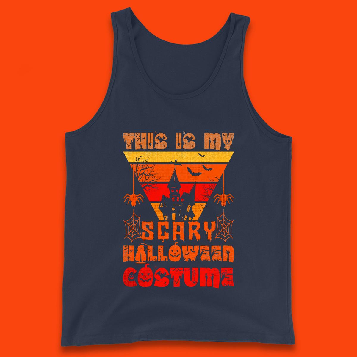 This Is My Scary Halloween Costume Spooky Haunted House Creepy Halloween Tank Top