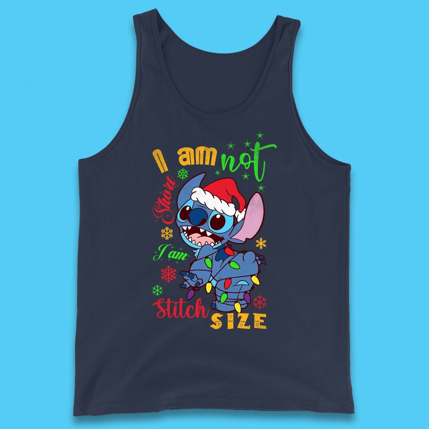 Stitch Size Christmas Tank Top