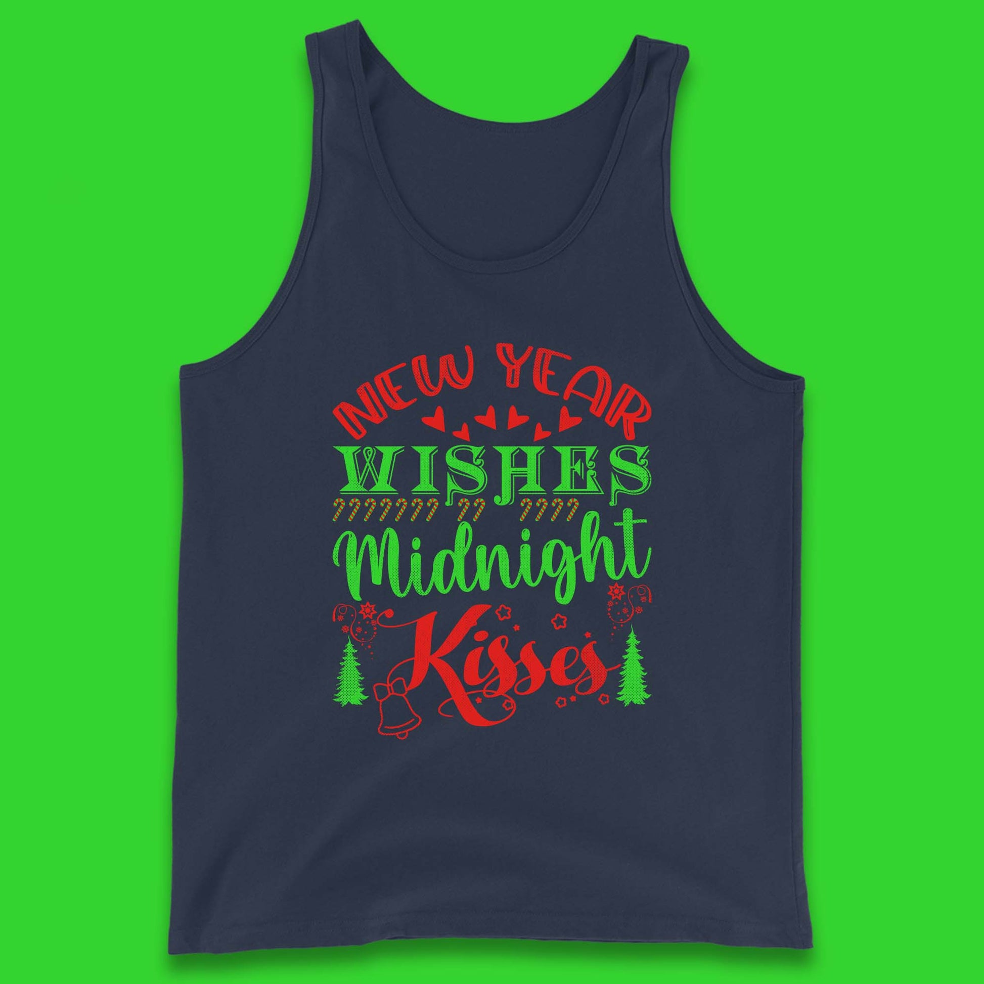 new year wishes christmas tank top