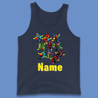 Personalised Number Day Superheroes Superheroes Tank Top
