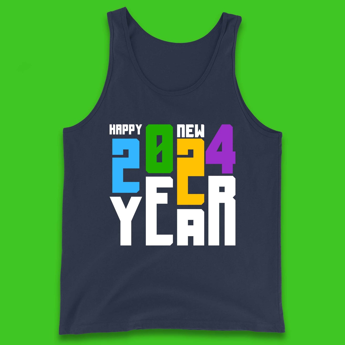 Happy New Year 2024 Tank Top